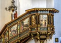 Pulpit St Mary's Church Gdansk Poland Royalty Free Stock Photo