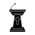 Pulpit symbol icon,logo vector illustration design template Royalty Free Stock Photo