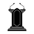 Pulpit symbol icon,logo vector illustration design template Royalty Free Stock Photo