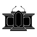 Pulpit symbol icon,logo vector illustration design template Royalty Free Stock Photo