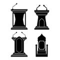 Pulpit symbol icon,logo vector illustration design template Royalty Free Stock Photo
