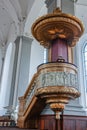 Pulpit of Vor Frelsers church, Copenhagen, Denmark