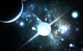 Pulsar highly magnetized, rotating neutron star Royalty Free Stock Photo