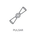 Pulsar linear icon. Modern outline Pulsar logo concept on white