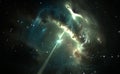 Pulsar in the nebula Royalty Free Stock Photo