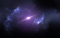 Pulsar or neutron star in the nebula Royalty Free Stock Photo