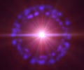 Pulsar star light in space Royalty Free Stock Photo