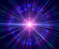 Pulsar star light in space Royalty Free Stock Photo