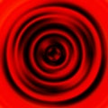 Pulsating membrane of subwoofer. Red and black vector graphics Royalty Free Stock Photo
