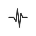 Pulse Cardiogram ECG Medicare Logo Template Illustration Design. Vector EPS 10