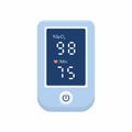Pulse Oximeter with normal value Royalty Free Stock Photo