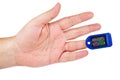 Pulse Oximeter portable .Oxygen saturation is normal