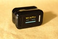 Pulse Oximeter via Finger Clip Royalty Free Stock Photo