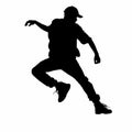 Breaking Boundaries: Electrifying Break Dancer Silhouette