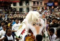 Pulu KisiElephant Dance in Indra Jatra in Kathmandu, Nepal Royalty Free Stock Photo