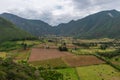 Pululahua Volcano Agriculture Fields, Quito, Ecuador