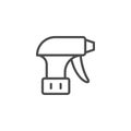 Pulverizer equipment line outline icon