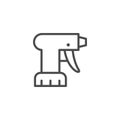 Pulverizer equipment line outline icon