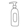 Pulverizer icon. Spray. Hairdressing equipment line sketch.Hand drawn doodle vector illustration