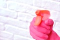 Pulverizer spray in a hand Royalty Free Stock Photo