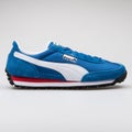 Puma Easy Rider blue sneaker Royalty Free Stock Photo