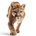 puma isolated white background.Generative AI Royalty Free Stock Photo