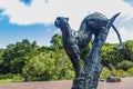 Puma sculpture in Kirstenbosch Botanical Garden, Cape Town