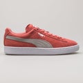 Puma Suede Classic pink and grey sneaker