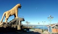 Puma Uta viewpoint, Lake Titicaca, Puno, Peru Royalty Free Stock Photo