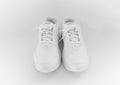 white sneakers with laces on a white background. isolate. puma