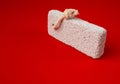 Pumice Stone, Grey Porous Lava Piece, Volcano Stone for Foot Care, Basalt Extrusive Igneous Rock