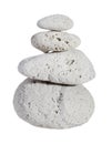 Pumice stone stack of four Royalty Free Stock Photo