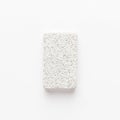 Pumice-stone on the white background