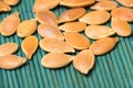 Pumkin seeds pile Royalty Free Stock Photo