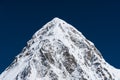 Pumori mountain peak in Everest national park, Himalaya mountains range in Nepal