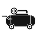Pump air compressor icon, simple style Royalty Free Stock Photo