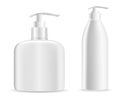 Pump bottle. Soap dispenser mockup cosmetic lotion