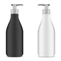 Pump Dispenser Bottle. Cosmetic Package. Plastic Royalty Free Stock Photo