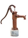 Pump hand old, groundwater lever
