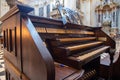Ancient organ inside a church. Royalty Free Stock Photo