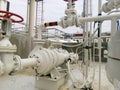 The pump for pumping hot products of oil refining