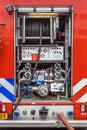 Pump and Valves on a Fire Engine Royalty Free Stock Photo