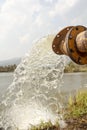 Pump water fill in reservoir , storage before drought