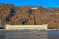 Pumped-Storage power plant with lower lake Royalty Free Stock Photo