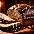 pumpernickel bread freshly baked bread, food staple for meals