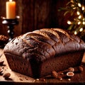 pumpernickel bread freshly baked bread, food staple for meals