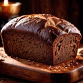 pumpernickel bread freshly baked bread, food staple for meals