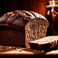 pumpernickel bread freshly baked bread, food staple for meals