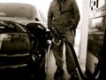 Pumping Gas Royalty Free Stock Photo