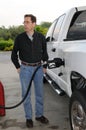 Pumping Gas Royalty Free Stock Photo